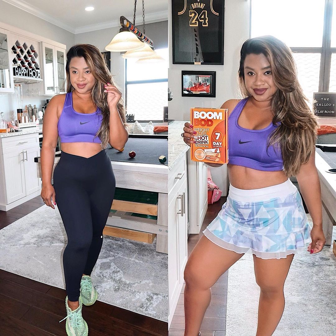 Instagram post by @melissa_kalloo for Boombod. Caption reads: #ad Stayed consistent with my @boombod program and....