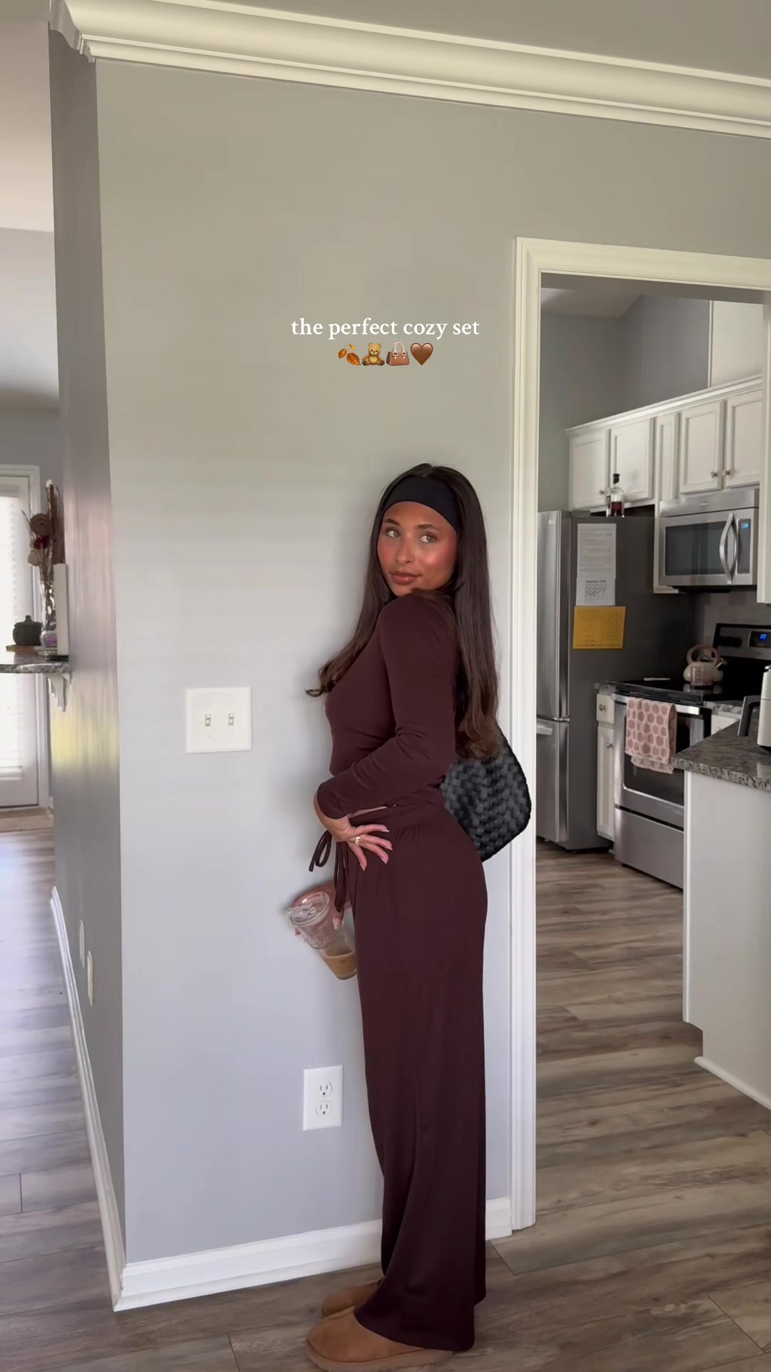 TikTok post by @alyssavangi for Automet. Caption reads: Give me all of the comfy fall sets please 🍂🙂‍↕️....