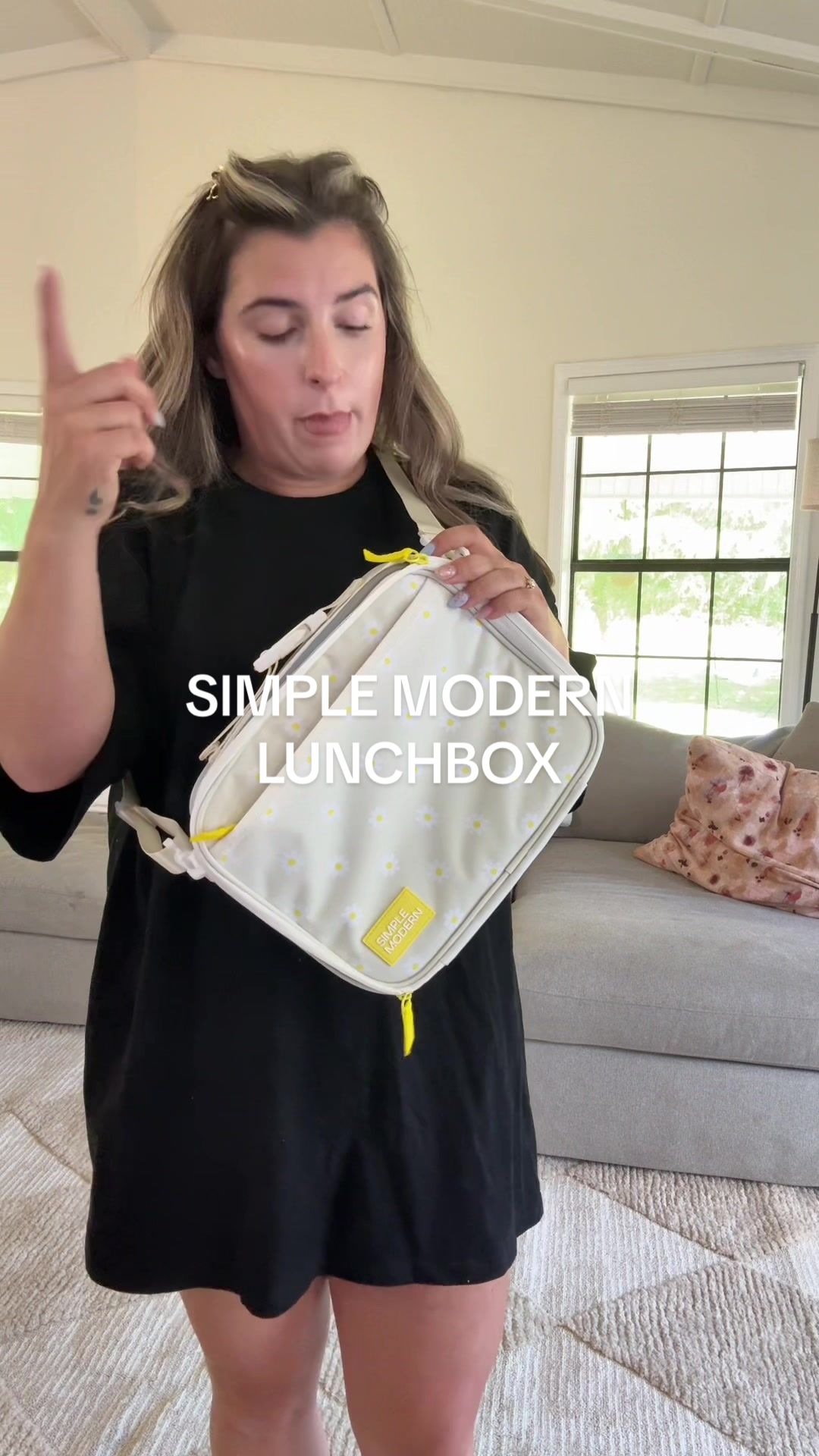 TikTok post by @chantlycaree for Simple Modern. Caption reads: @Simple Modern lunchbox for the win! [...].
