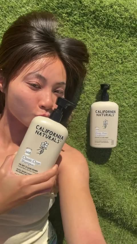 Instagram post by @jadedarmawangsa for California Naturals. Caption reads: my post surf routine with @californianaturals 🚿....