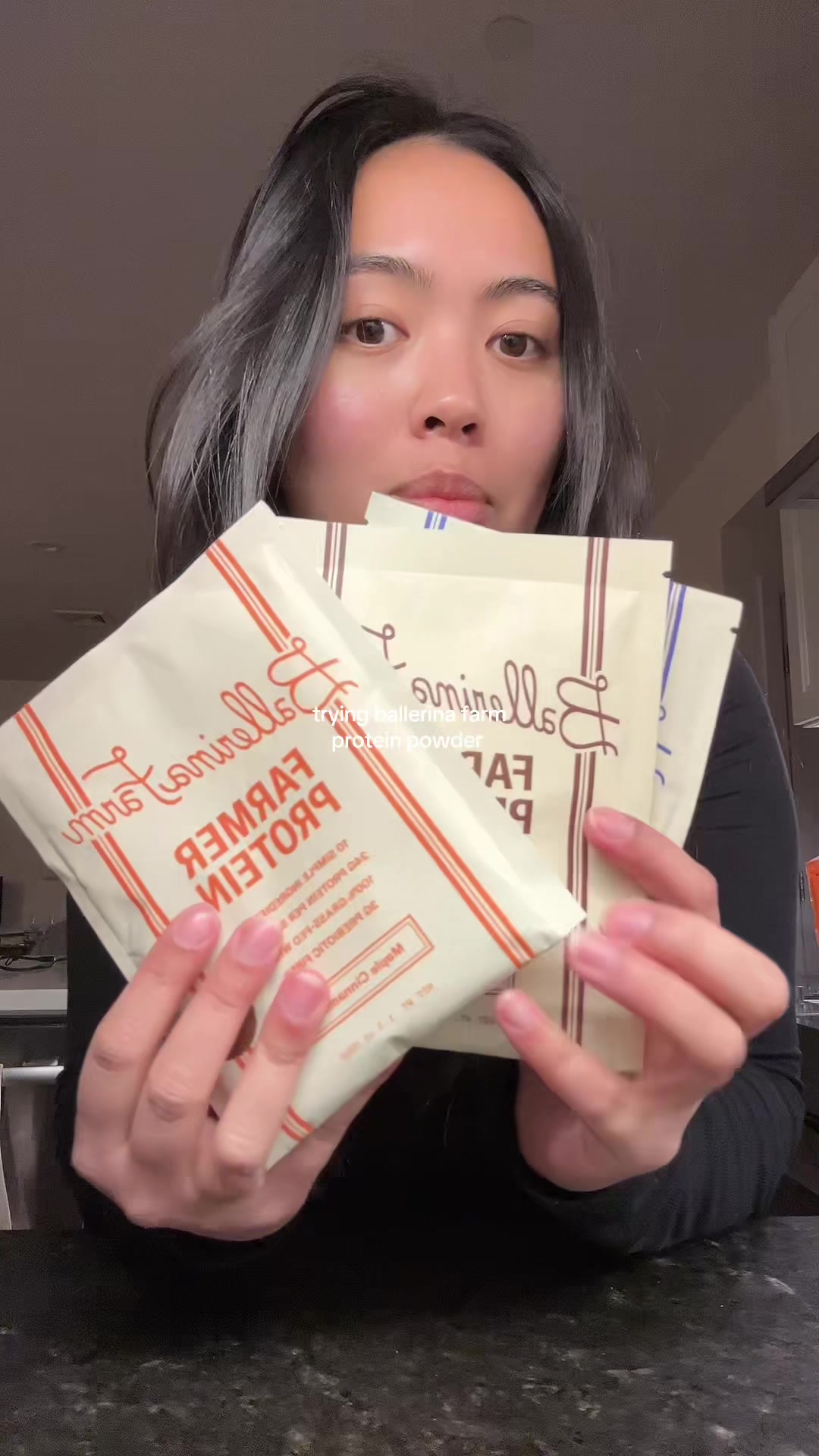 TikTok post by @cathybayas for Ballerina Farm. Caption reads: Ordering full sizes asap @Ballerina Farm Store....