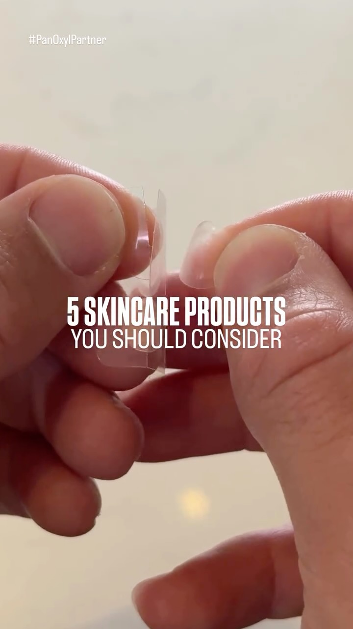 Instagram post by @riquelmejosh for PanOxyl. Caption reads: 5 skincare products you should consider. 

Comment....