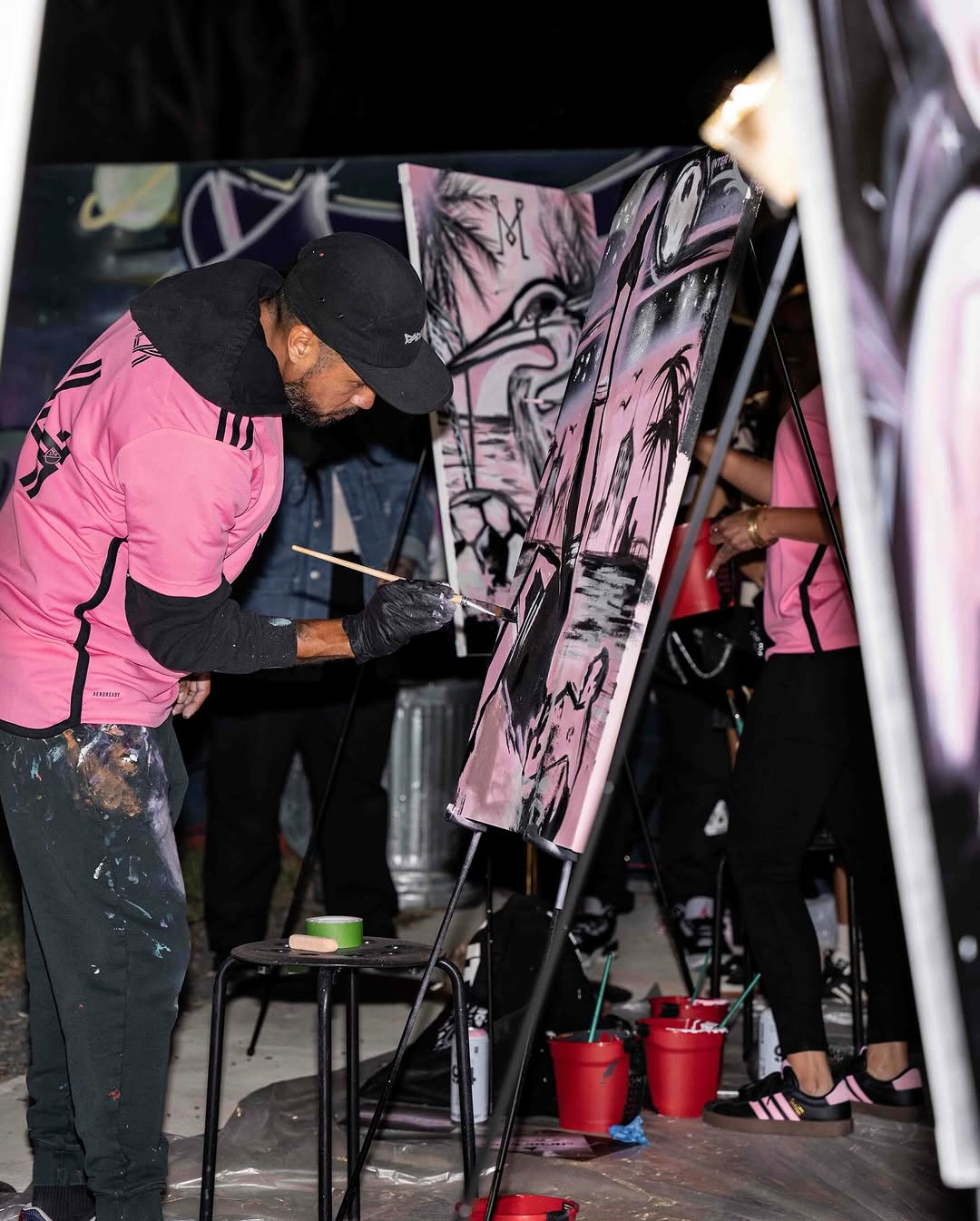 Instagram post by @intermiamicf for Heineken US. Caption reads: Let them cook 🎨🧑‍🍳

Battle of the Artists was a....