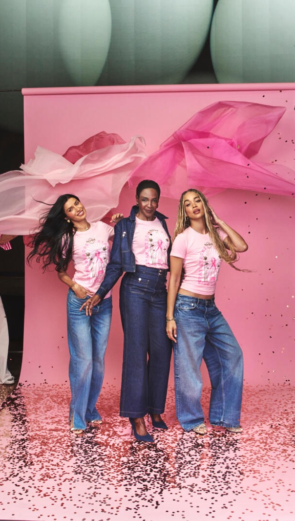 Instagram post by @goldenbarbie for Hard Rock Cafe. Caption reads: One in eight women will be diagnosed with breast....