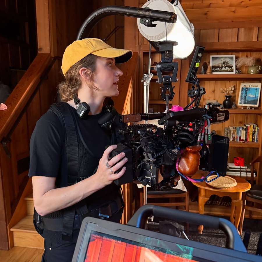 Instagram post by @gabe_twigg for SmallHD. Caption reads: [...] Sumires, @Teradek Bolt 4k/6, @easyrig ,....