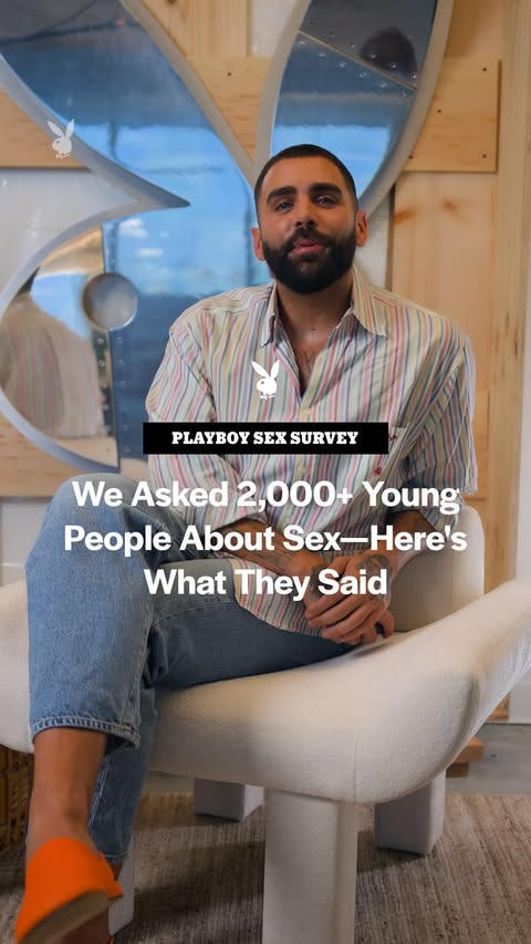 Instagram post by @julie for Playboy. Caption reads: For our Fall Issue, we asked 2,373 young Americans....