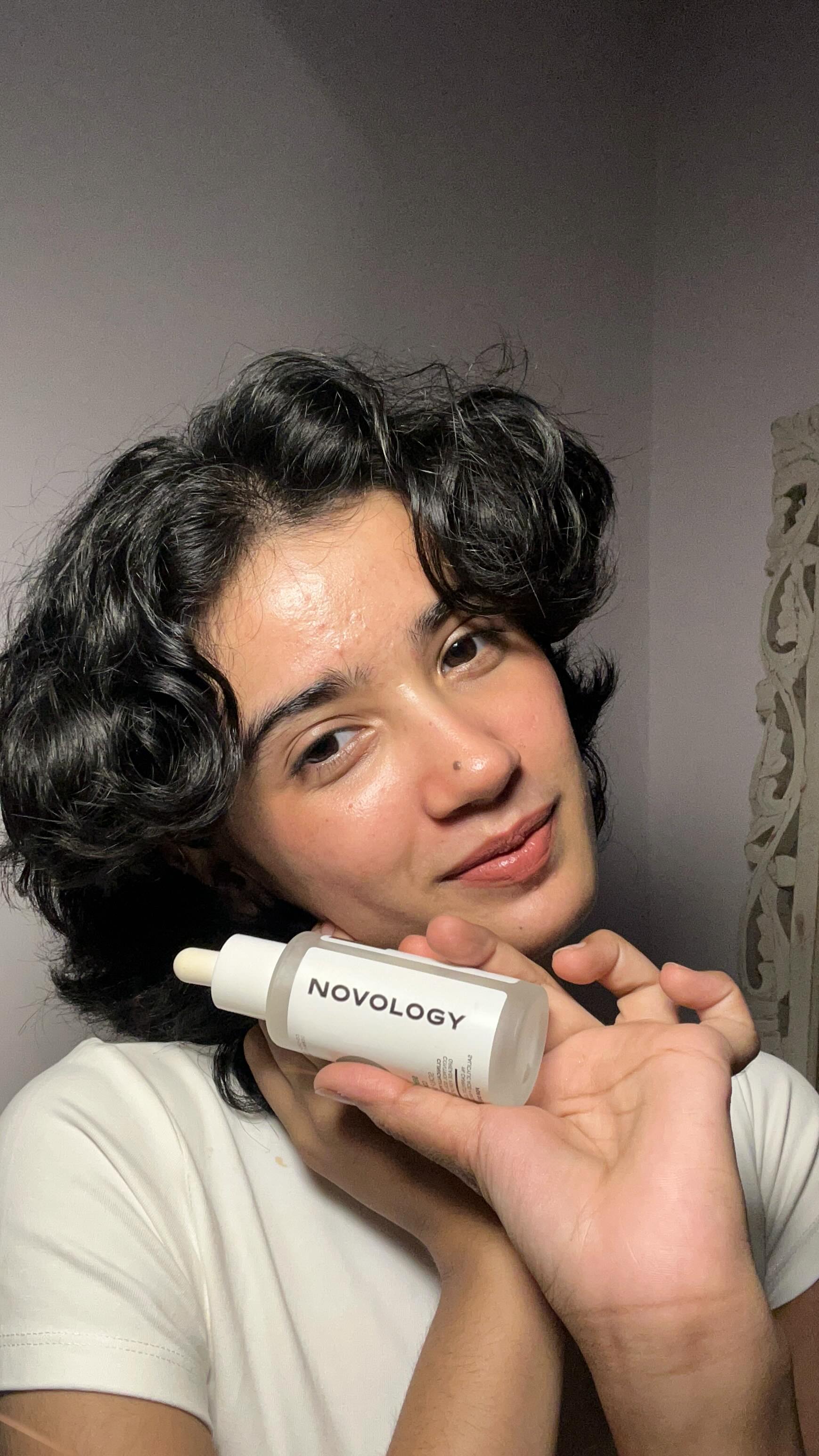 Instagram post by @beghar__ for Novology. Caption reads: Skincare for my scalp? Absolutely💯....