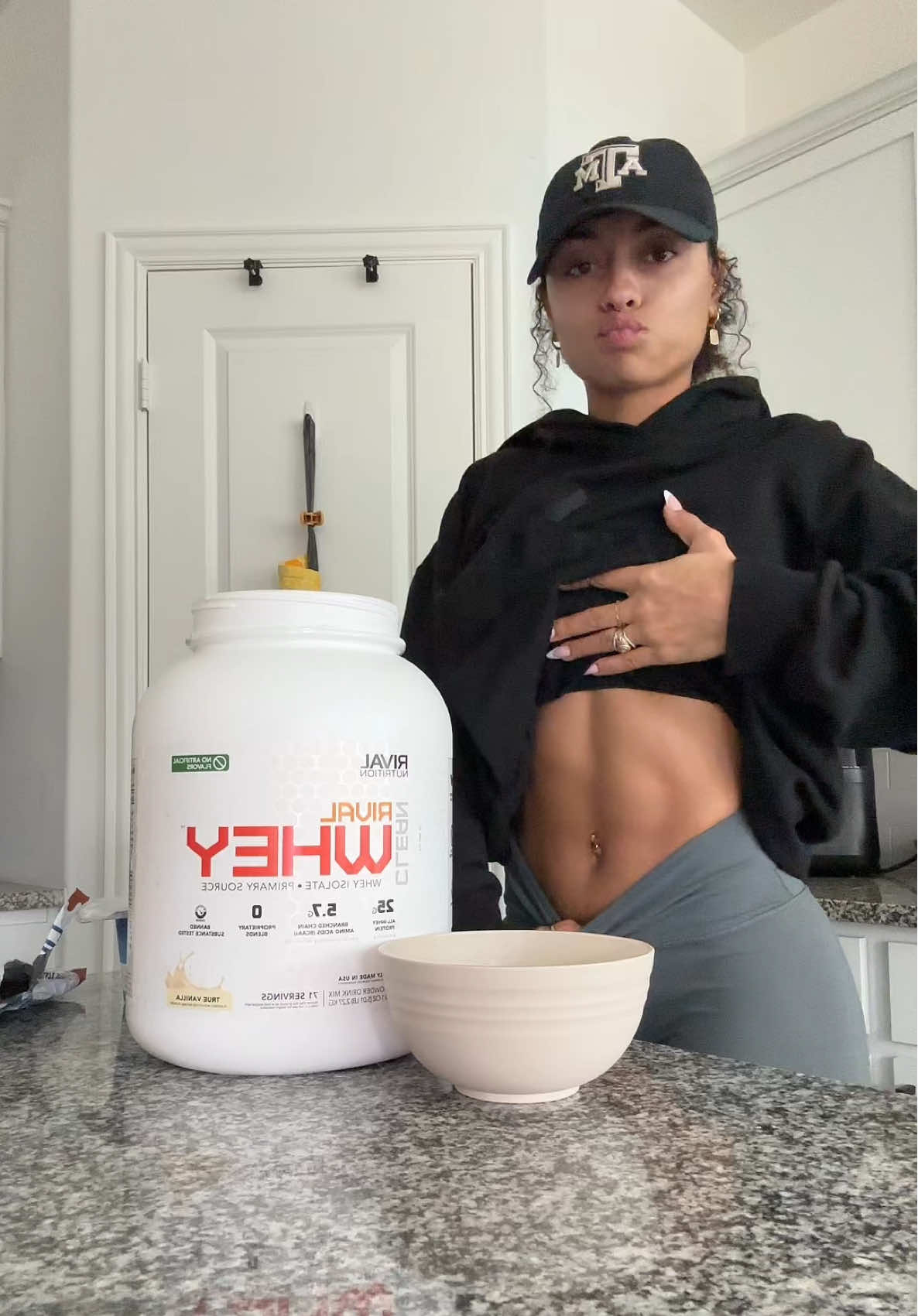 TikTok post by @rywiggs for Rival Nutrition. Caption reads: [...] cxde RYLEN until the 21st on all @RIVAL....