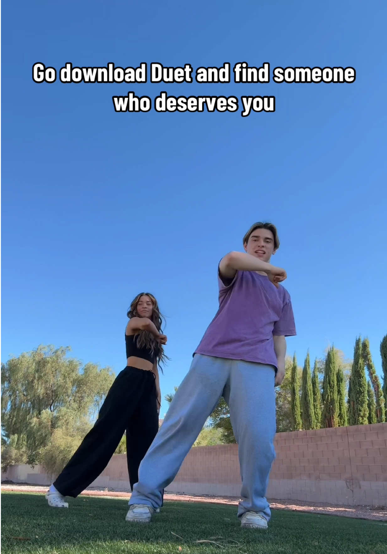 TikTok post by @dancingwith.tristen for Duet App. Caption reads: POV: you confess your love but through Duet!!!....