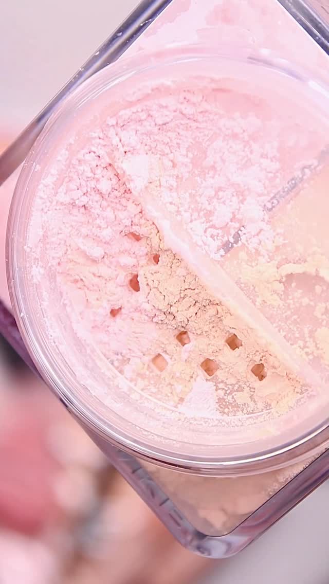 Instagram post by @mahnoor_malik17 for Huda Beauty. Caption reads: @hudabeauty Easy bake powder in cherry [...].