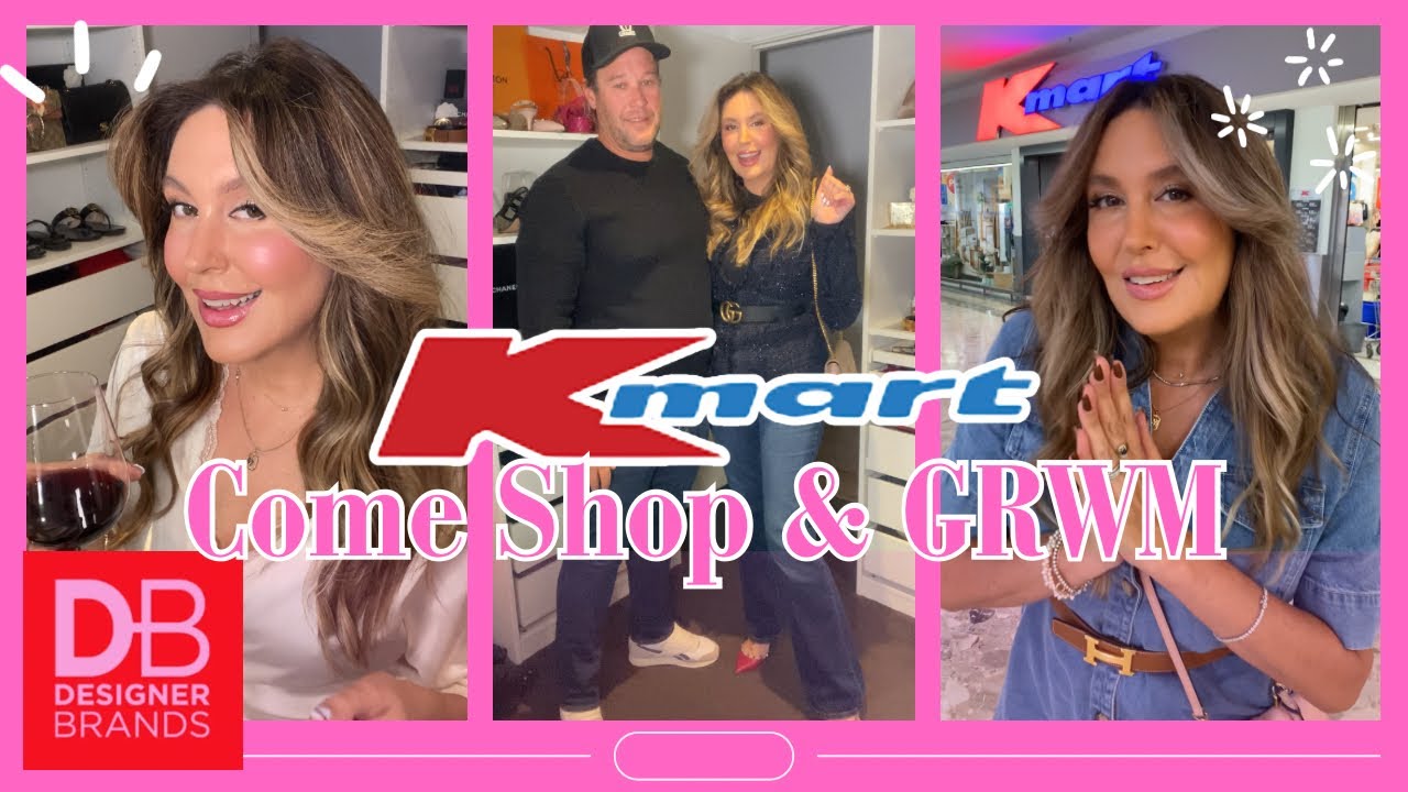 YouTube post by @AustralianWomensLifeAndStyle for Petalandpup. Caption reads: Kmart Shop With Me + Beauty Dupes | GRWM for Date....