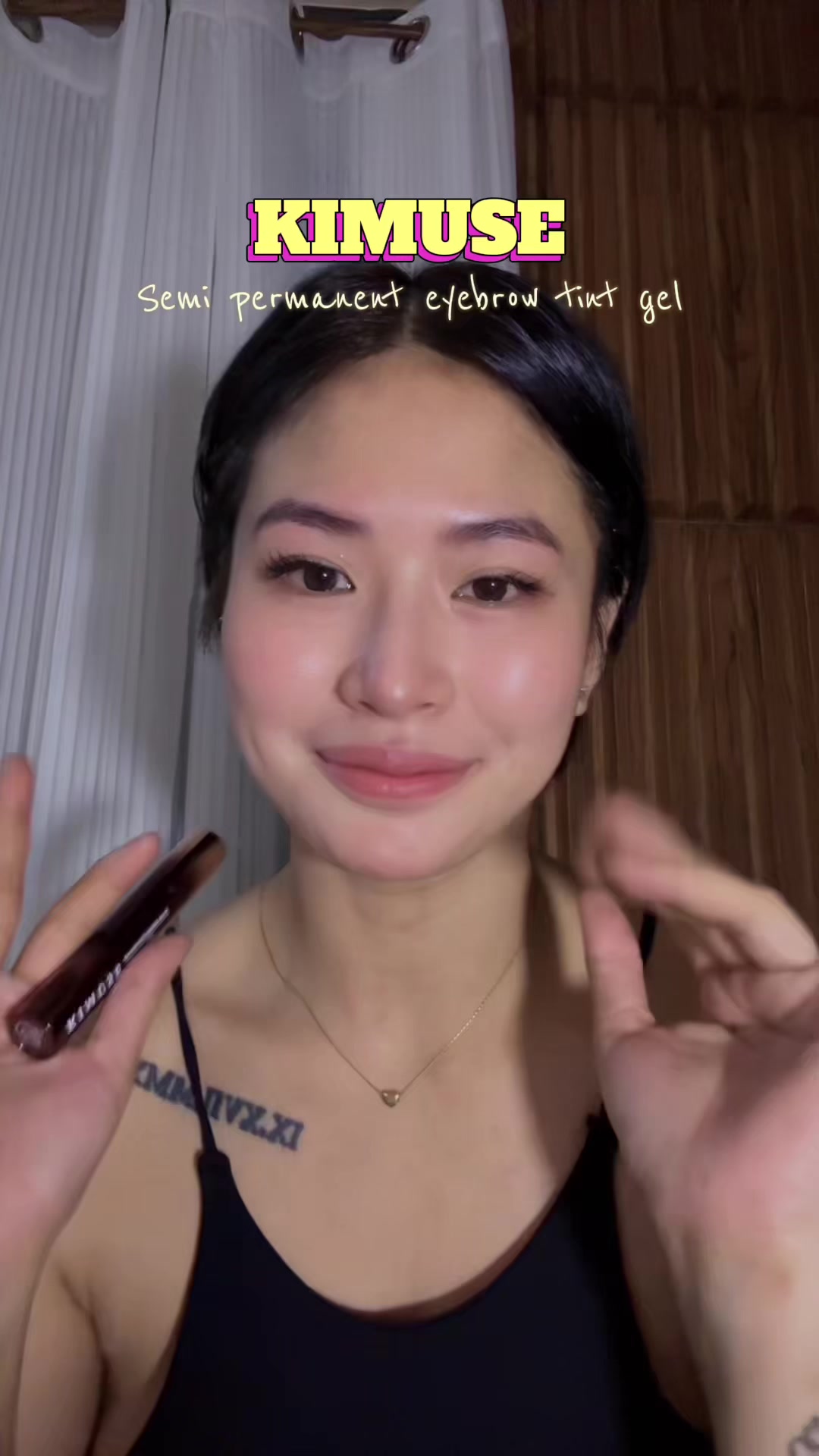 TikTok post by @yaokinana for Kimuse. Caption reads: LUV IT! @kimuseph superv #fyp #browgel [...].