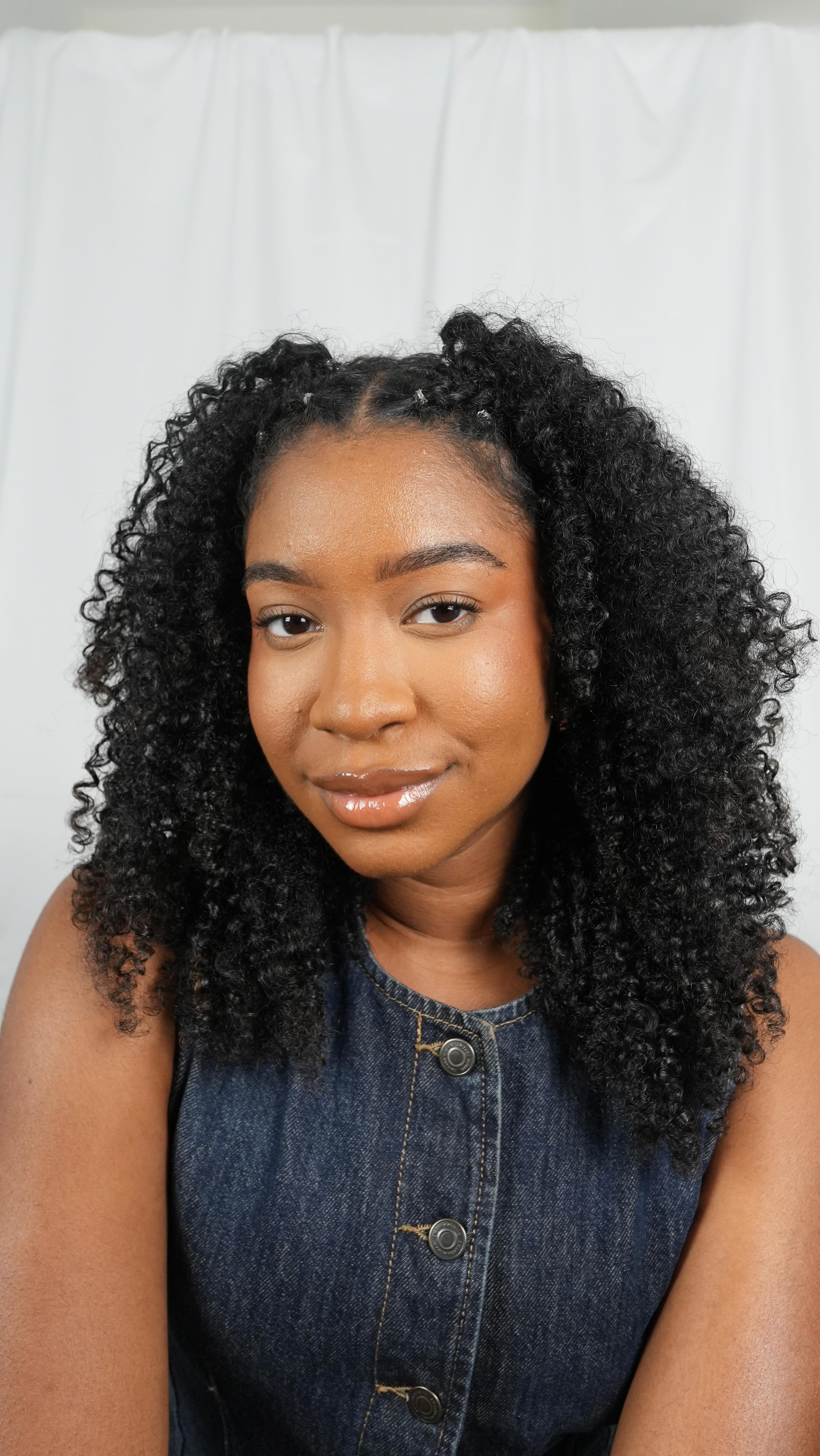 Instagram post by @natasha.mathurent for Sheamoisture. Caption reads: say YES to versatile hair AND infinite ways to....