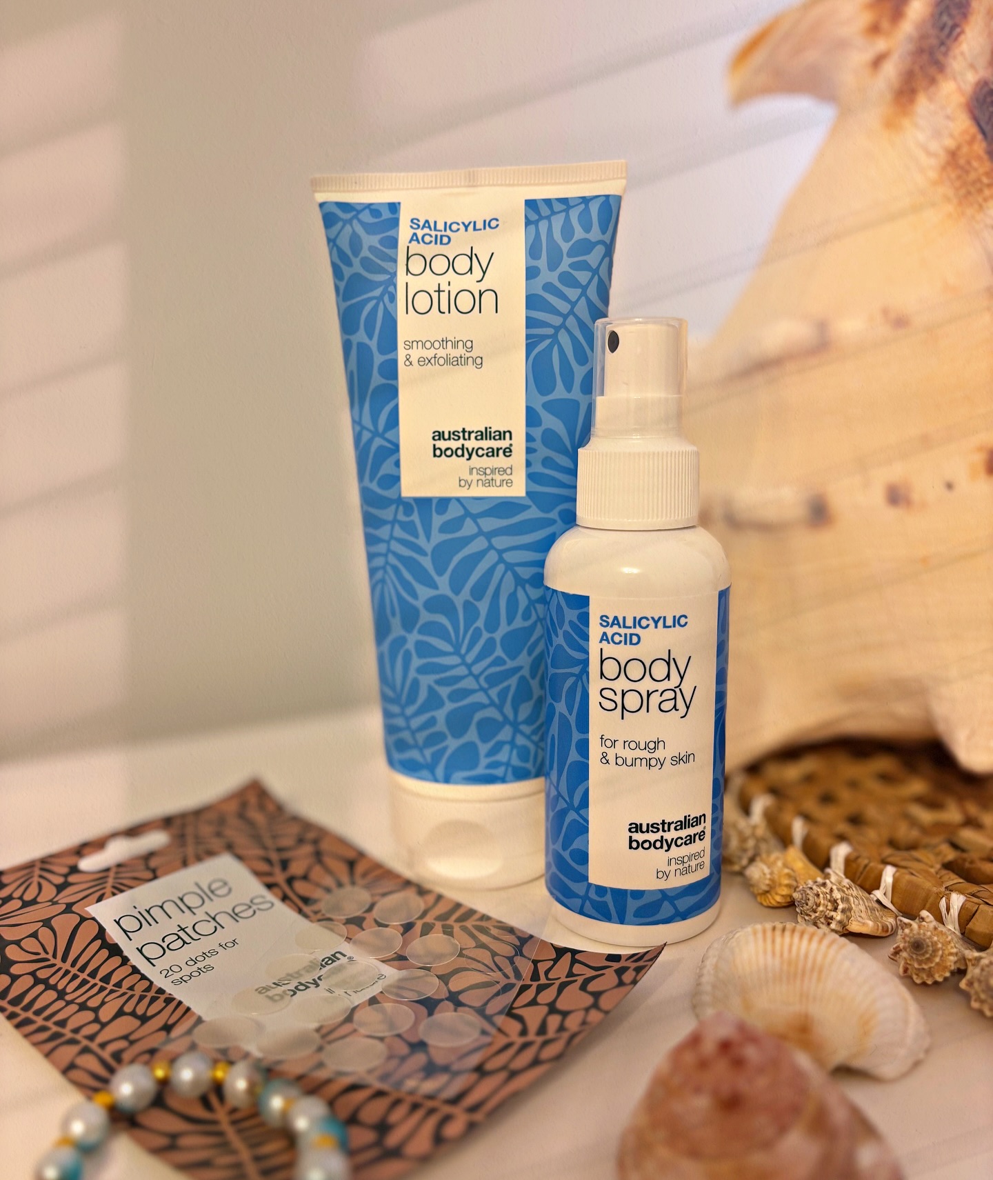 Instagram post by @monikaloczi for Australian Bodycare. Caption reads: ✨ Gładka, czysta skóra na całym ciele? Yes,....