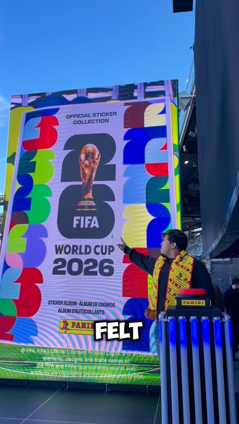 Instagram post by @pharaohtalkss for Panini America. Caption reads: Honored to join Panini America x FIFA World Cup....