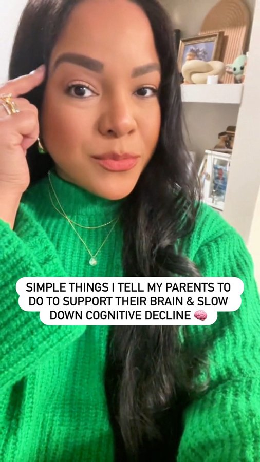 Instagram post by @candycalderon_ for Centrum. Caption reads: As we get older, our brain naturally changes 🧠....