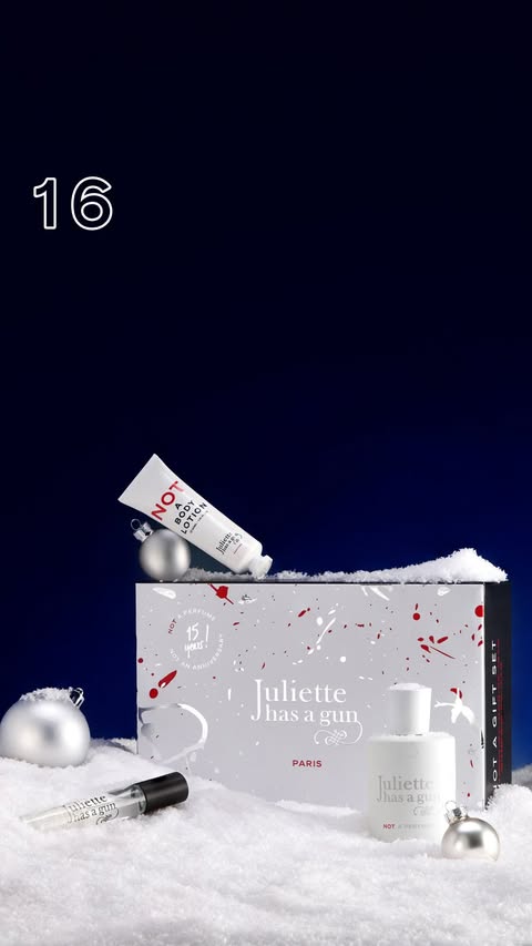 Instagram post by @danamouyon for Juliette has a gun. Caption reads: [...] Not a Gift Set Giveaway 💌 Juliette has a....