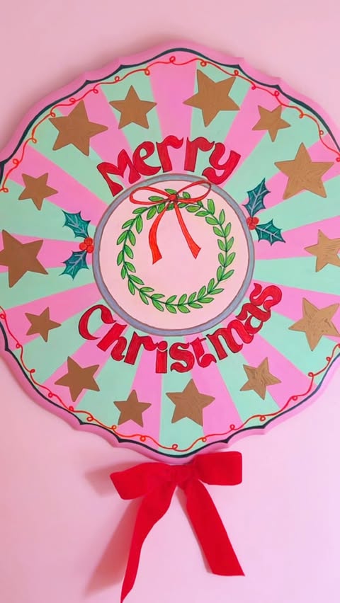 Instagram post by @therachelhendersonstudio for Sharpie. Caption reads: ad. What do you think of my wooden Christmas....