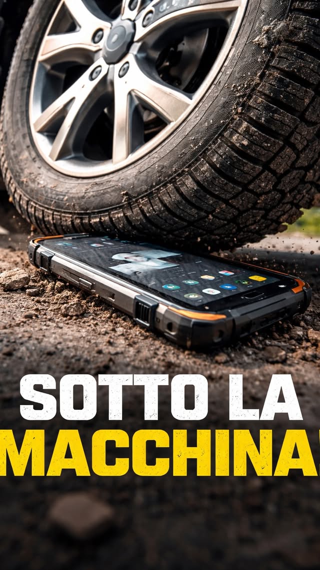 Instagram post by @gianpaolo.golden for DOOGEE. Caption reads: #Adv @doogee Ho rischiato grosso stavolta 😆💥....