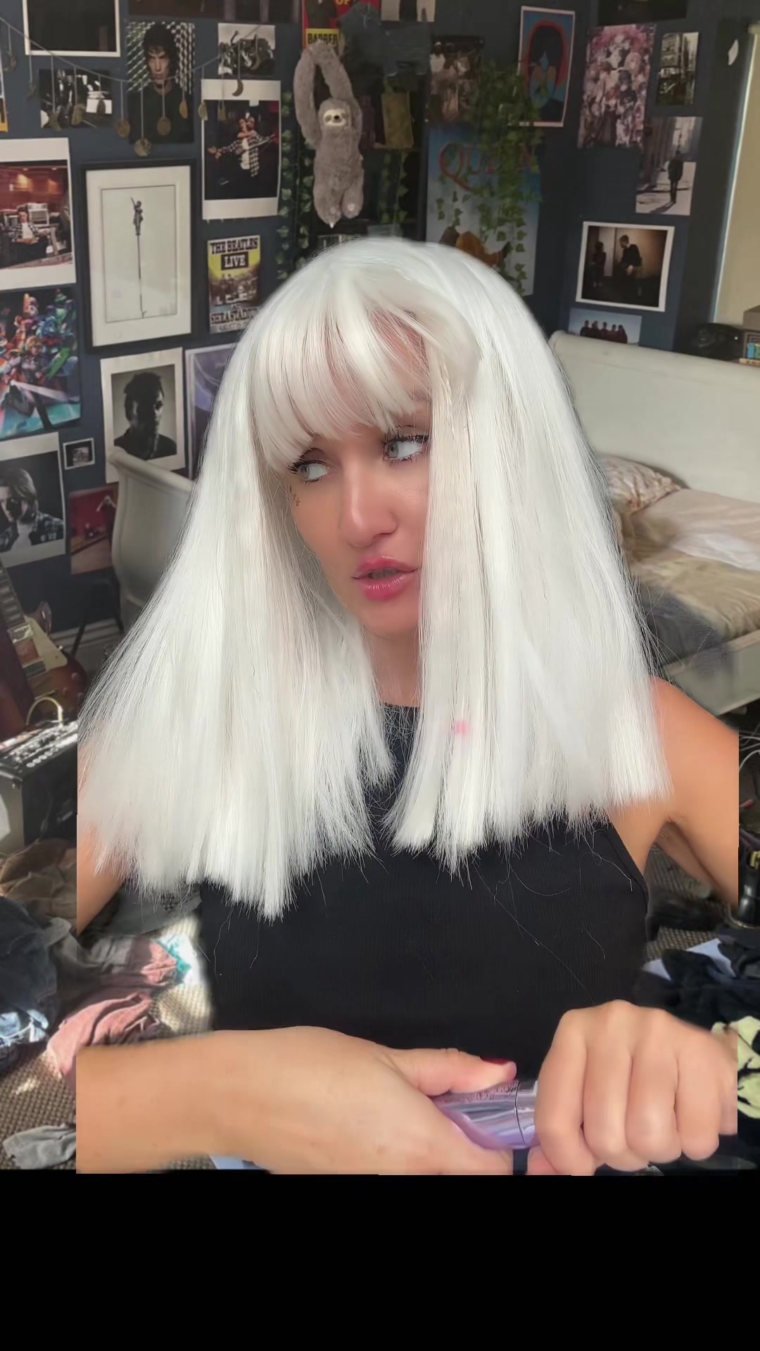 TikTok post by @mili0nerka for Rimmel London. Caption reads: Konkurs w szkole na najdłuższe… rzęsy? 😂 Lash....