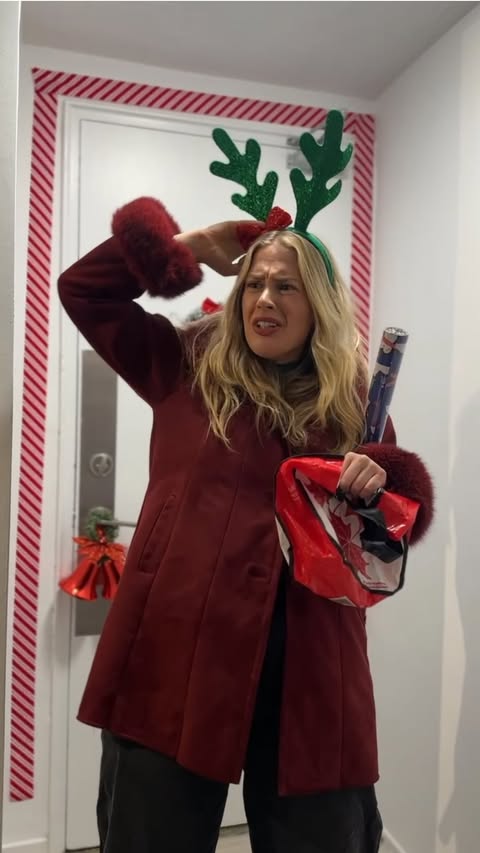 Instagram post by @hilaryhendersonn for Instacart. Caption reads: [...] reading an invitation*?! 🙈 Thanks....