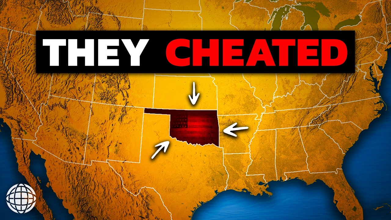YouTube post by @GeographyByGeoff for Freepik Contributor. Caption reads: The Map Mistake That Created a State.