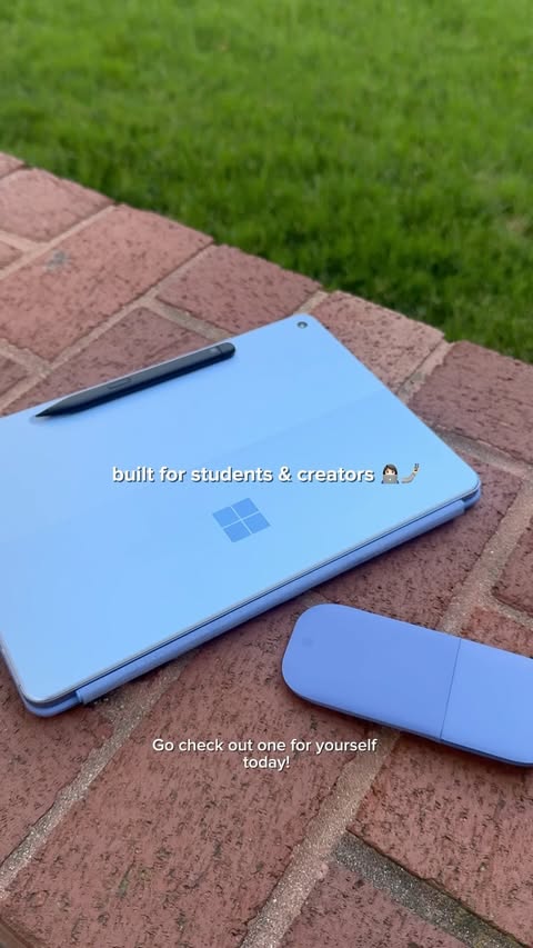 Instagram post by @josiestoffan for Microsoft Surface. Caption reads: #MicrosoftPartner the device that’s helping me....