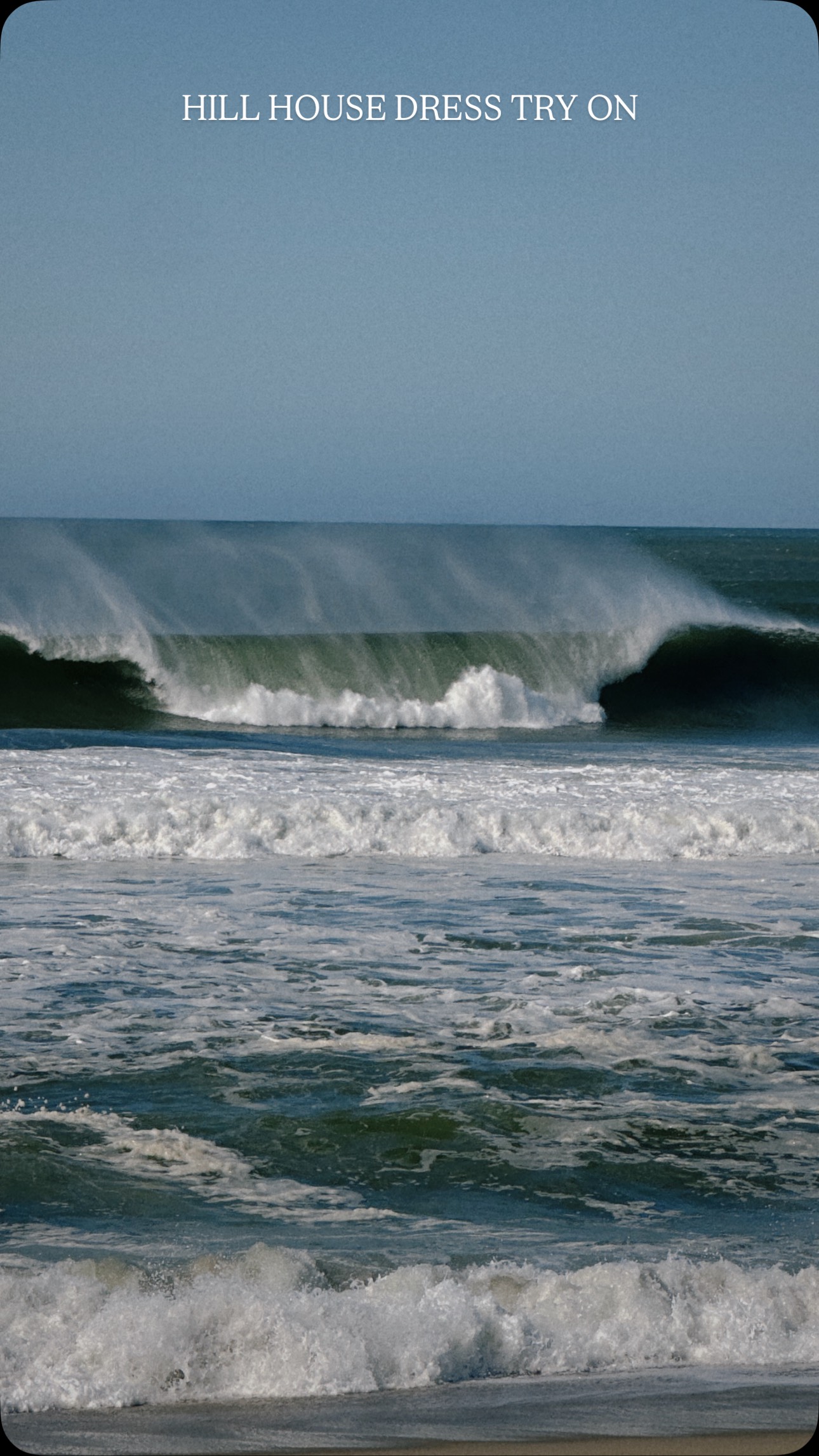 Instagram post by @georgiemorley for Hill House Home. Caption reads: the perfect transition season dresses 👗....