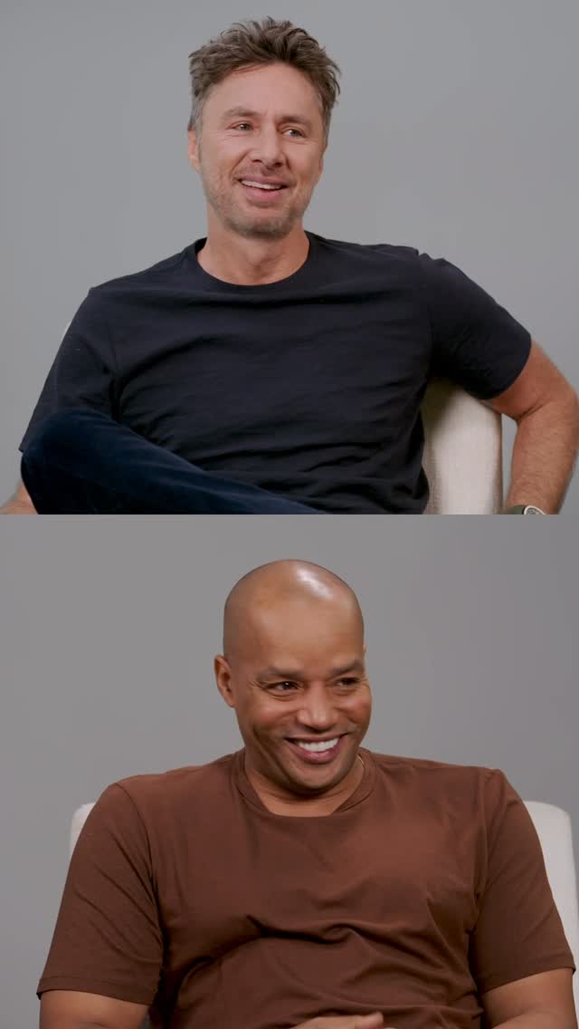 Instagram post by @donald_aison for People Magazine. Caption reads: #ZachBraff is the proud godfather of....