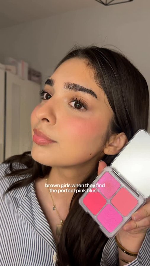 Instagram post by @saniyafarrukh_ for Huda Beauty. Caption reads: it’s all about finding the perfect baby doll shade....