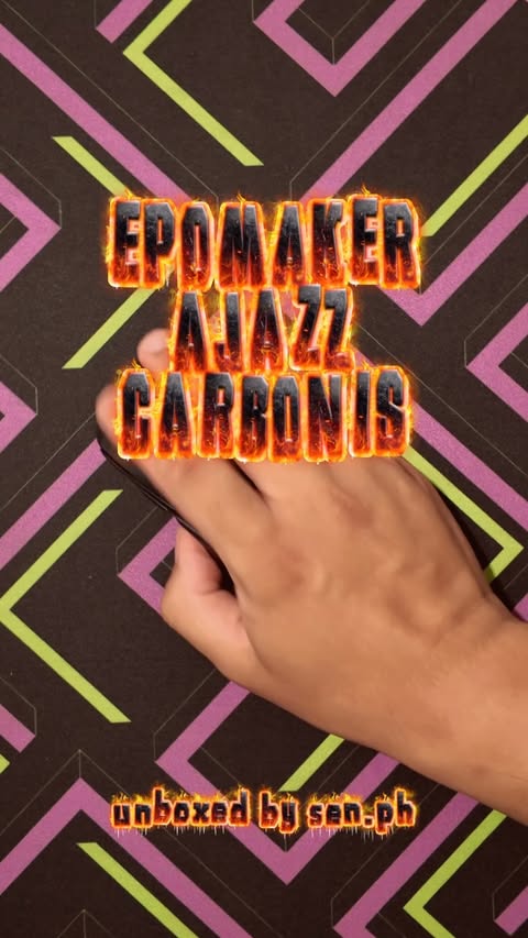 Instagram post by @ottawamk.ca for Epomaker. Caption reads: unboxed the @epomakerkeyboard carbonis! •....