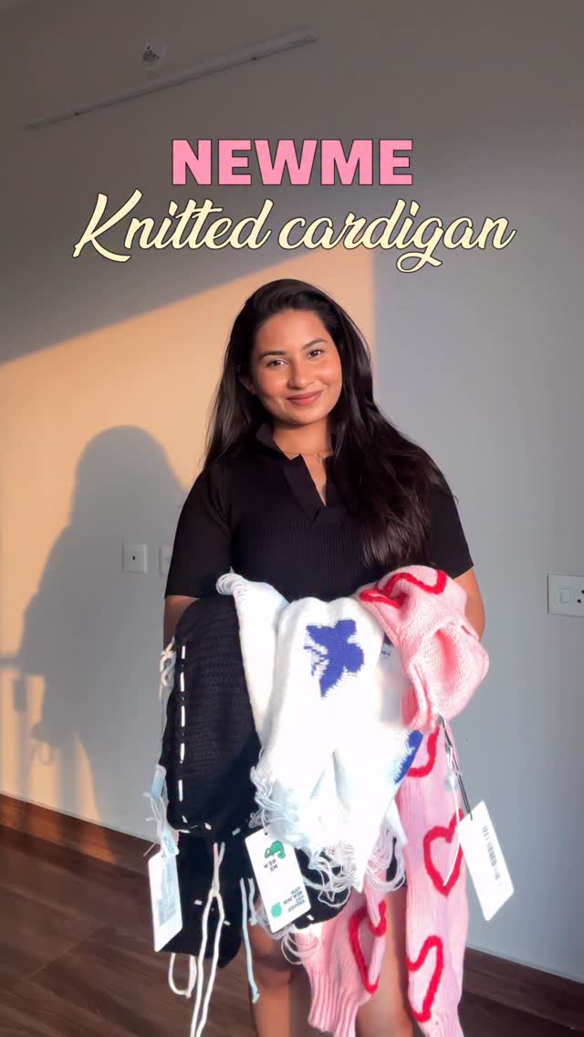 Instagram post by @_with.reshma_ for NEWME. Caption reads: Cutest winter fits @newme.asia 
@newmeogs....