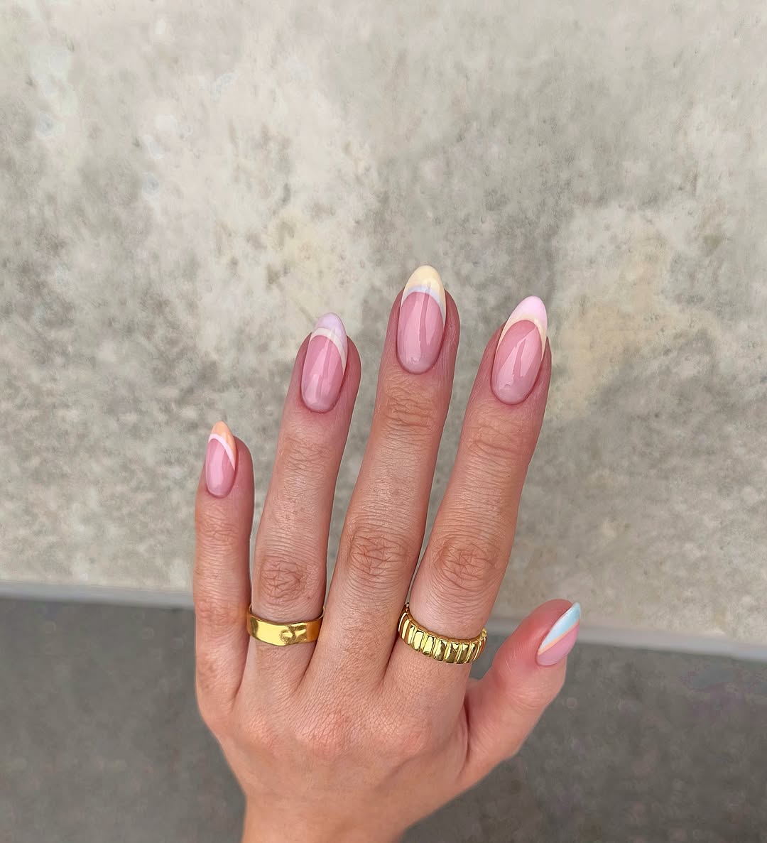 Instagram post by @nailsbycaroline_ for the_gelbottle_inc. Caption reads: the spring collection from @the_gelbottle_inc is....