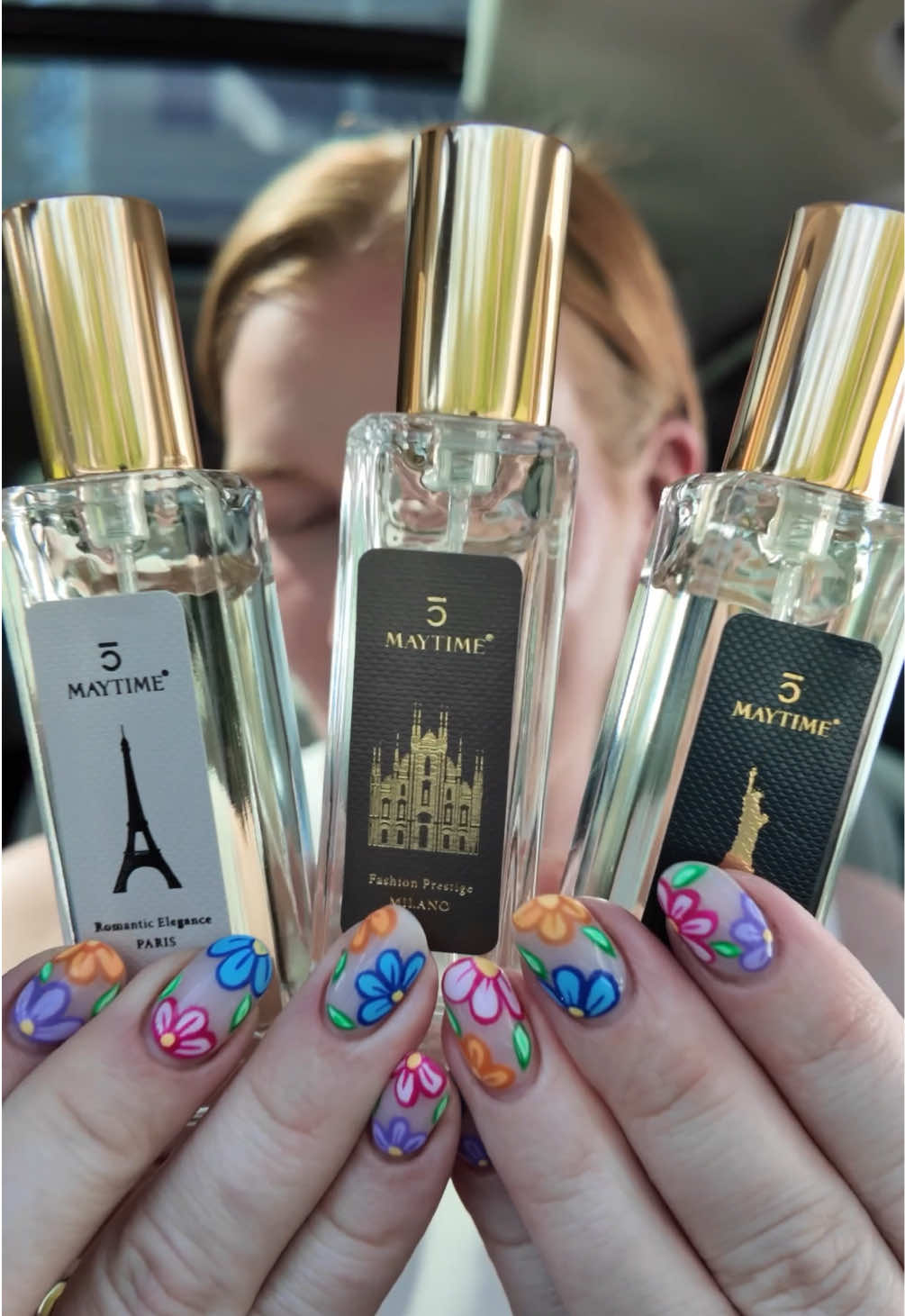 TikTok post by @chelsleebmoney for Maytime. Caption reads: @Maytime.Official’s scented journey discovery set....