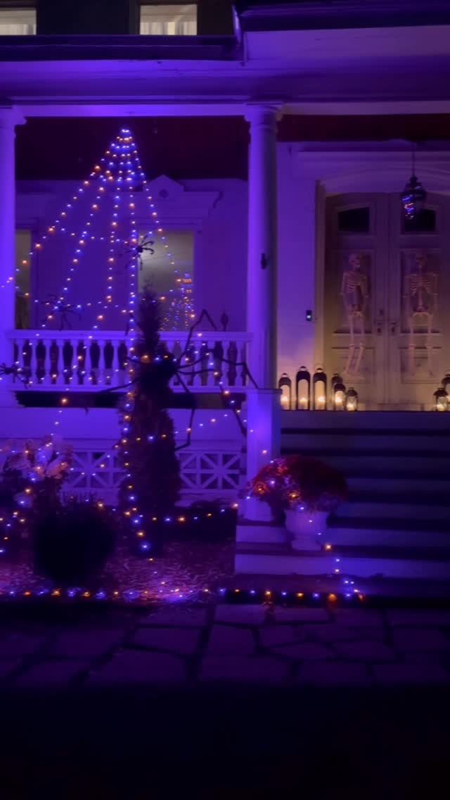 Instagram post by @parkanddivision for Ollny. Caption reads: From cozy to spooky with @ollny_official spider....