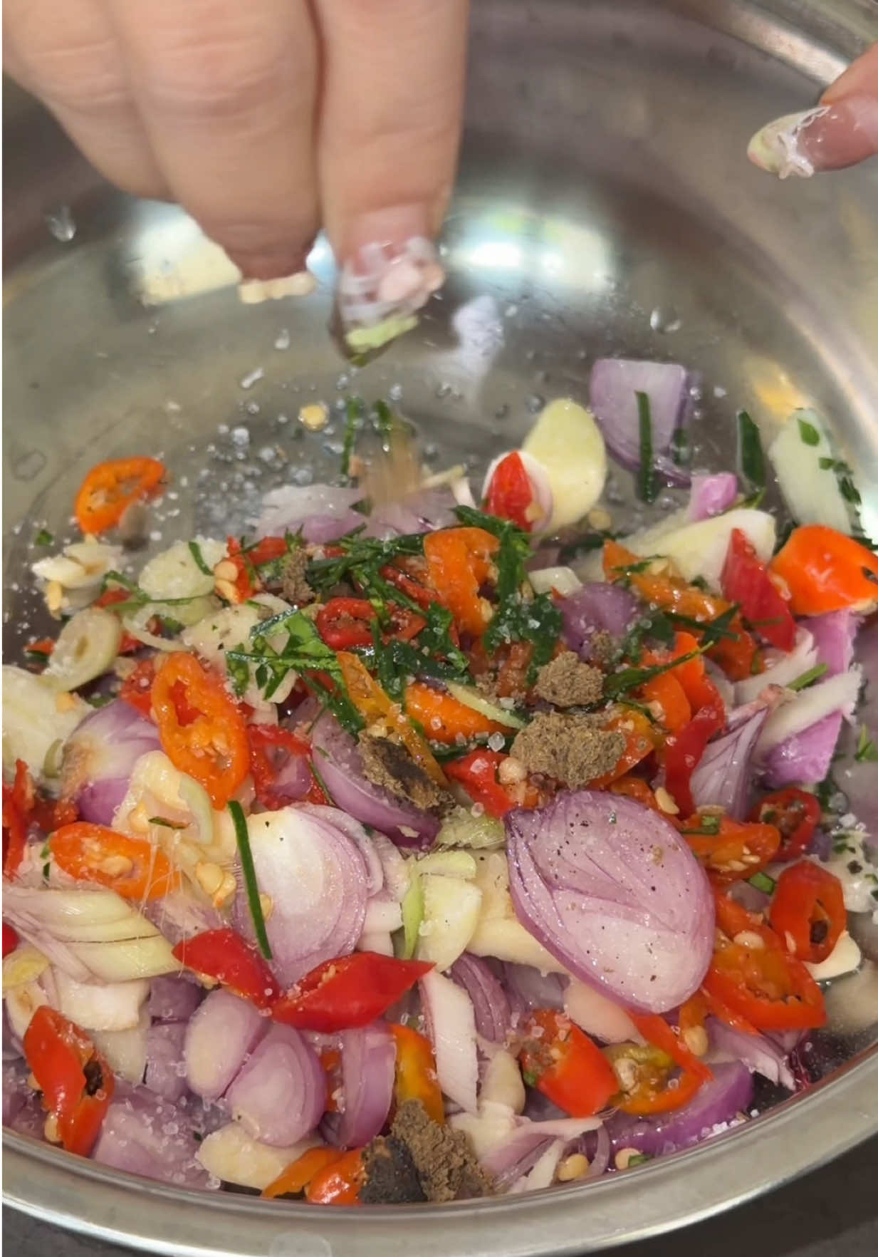 TikTok post by @auranixie for Steincookware. Caption reads: [...] lunch boxnya pakai Bento Daily Box....