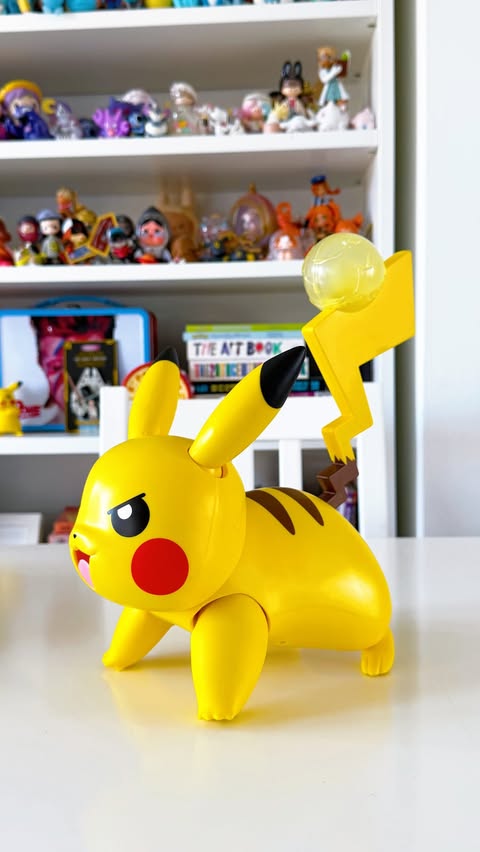 Instagram post by @heyitsnicola_ for Jazwares. Caption reads: AD Say hello to Battle Pikachu from @jazwares....