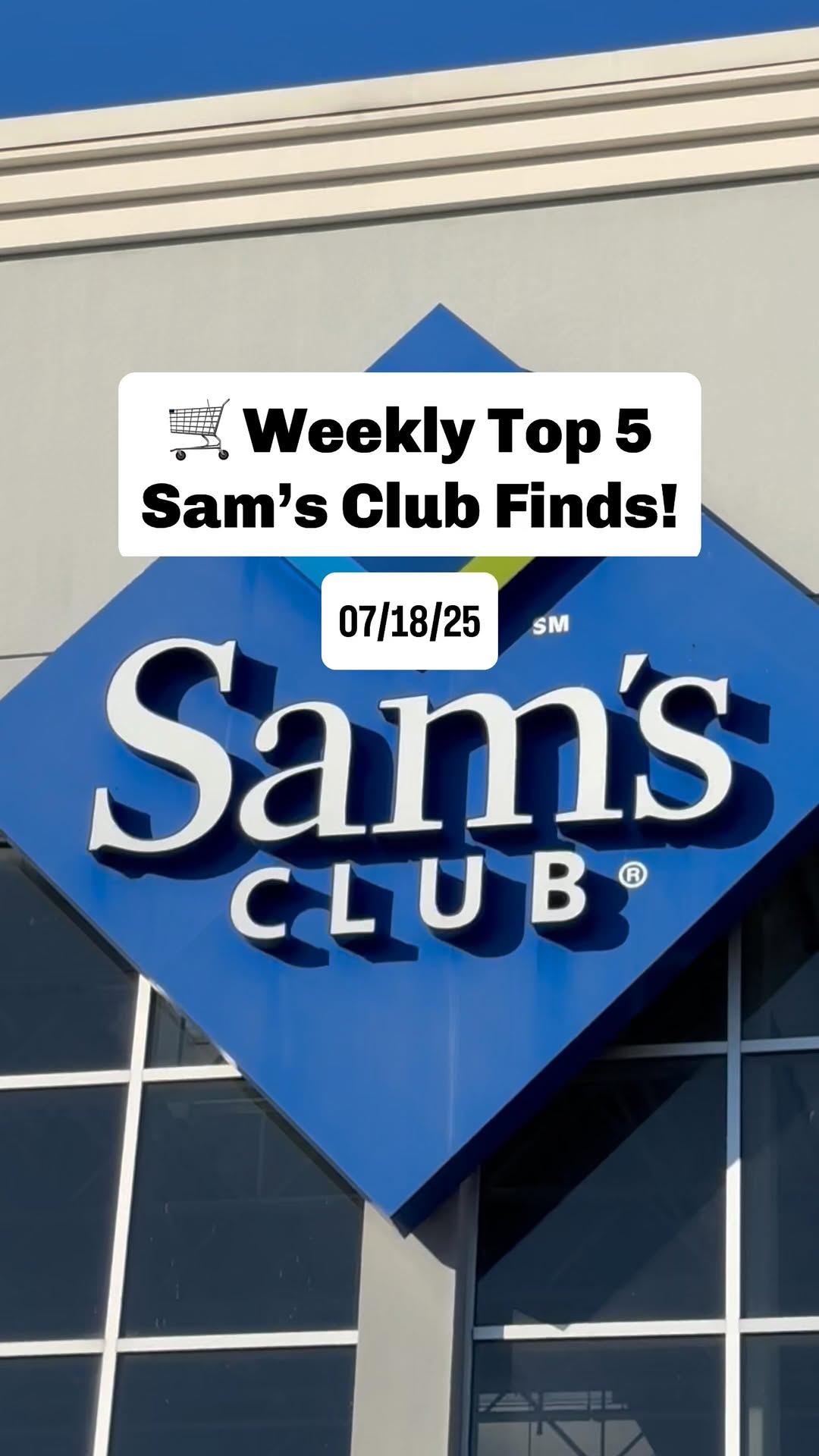 Instagram post by @samsclublovers for Nongshim USA. Caption reads: 🛒 My favorite five Sam’s Club finds that I LOVE....