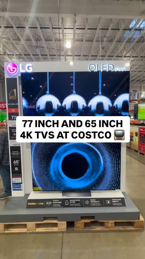 Instagram post by @costcofam4u for LG USA. Caption reads: 📺 LG OLED C5 Series 4K UHD TVs
✨ Next-Gen picture....
