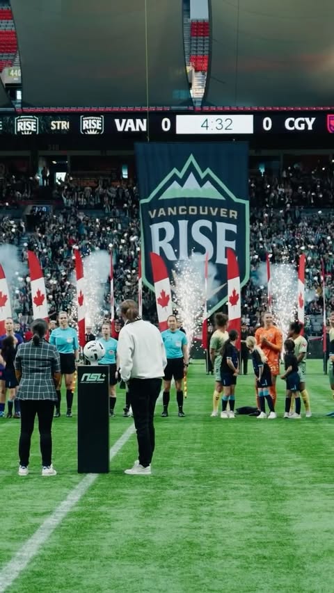 Instagram post by @vancouverrisefc for Toyota. Caption reads: [...] and what’s still to come. Presented by....