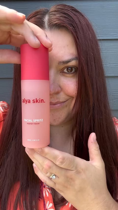 Instagram post by @glow_with_ania for Alya Skin TM. Caption reads: Hot weather? Tired skin? This is your instant....