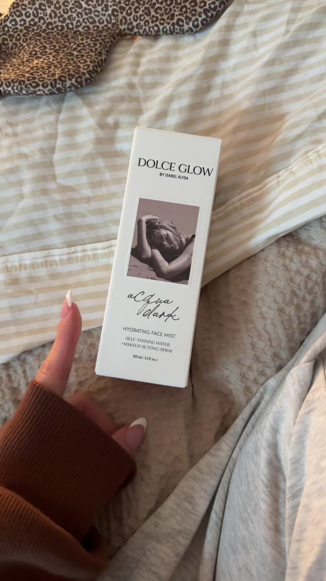 TikTok post by @ummlulu for Dolce Glow. Caption reads: [...] rave so much if I didn’t love it 🤍 @DOLCE....