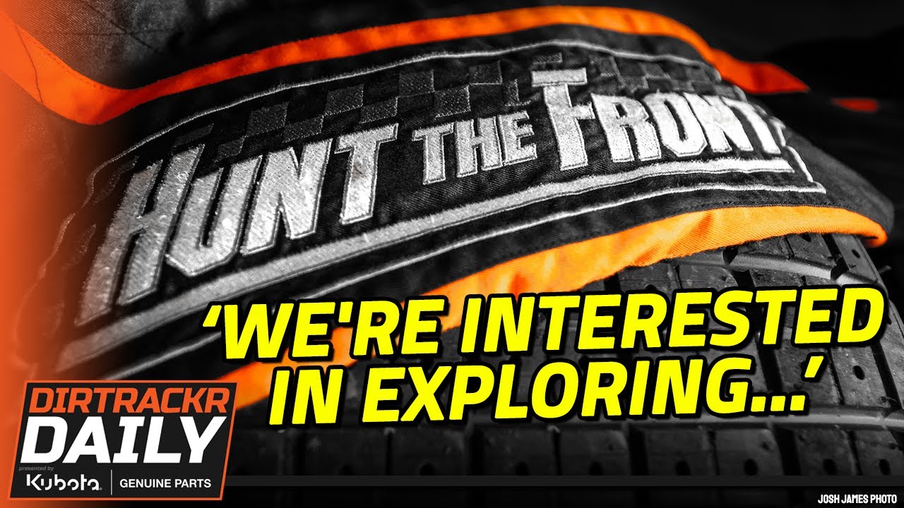 YouTube post by @DIRTRACKR for Eargasm. Caption reads: Is Hunt the Front buying a track? Plus are the....