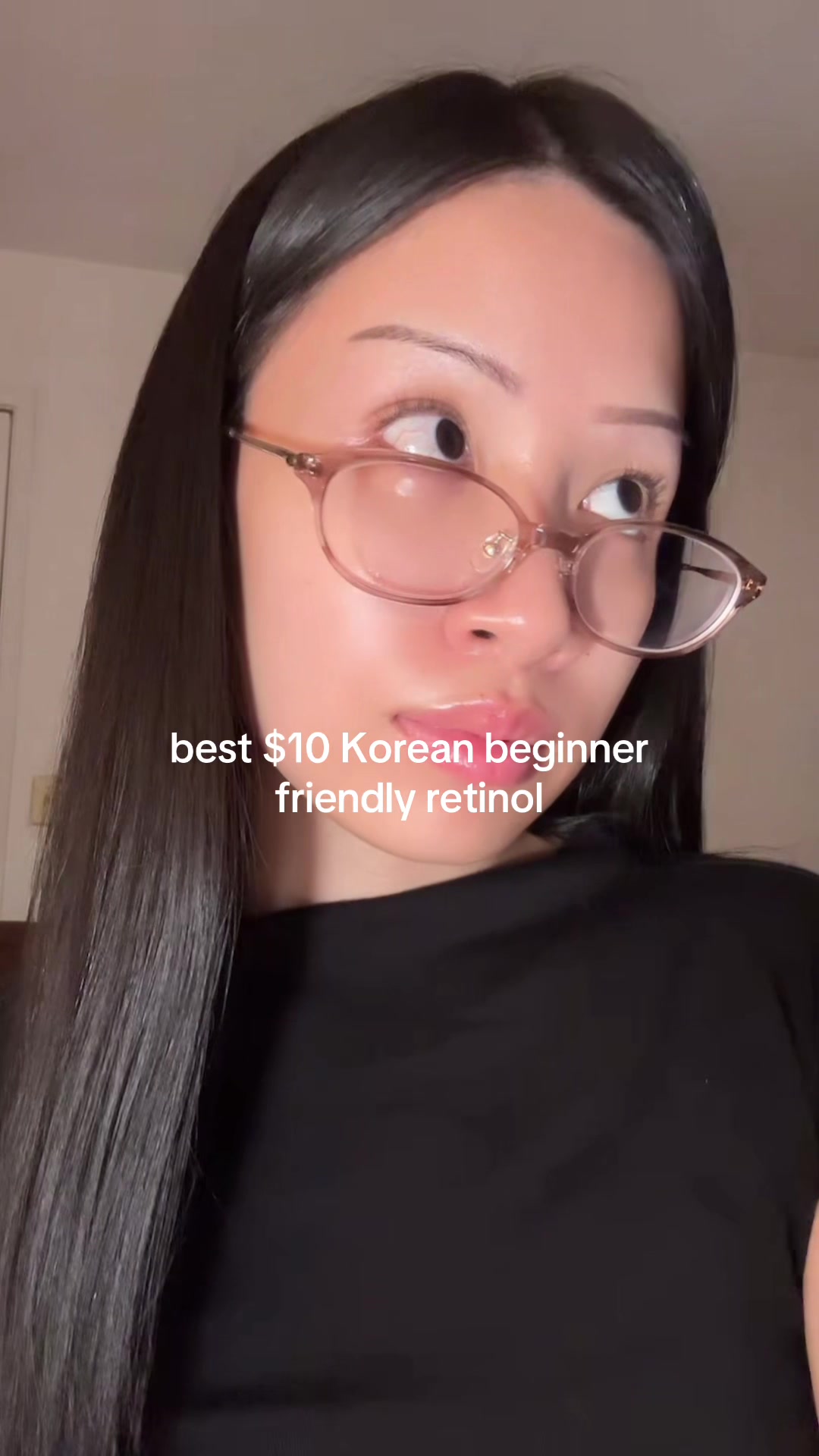 TikTok post by @carewithmi for COSRX. Caption reads: affordable beginner friendly retinol @COSRX US....