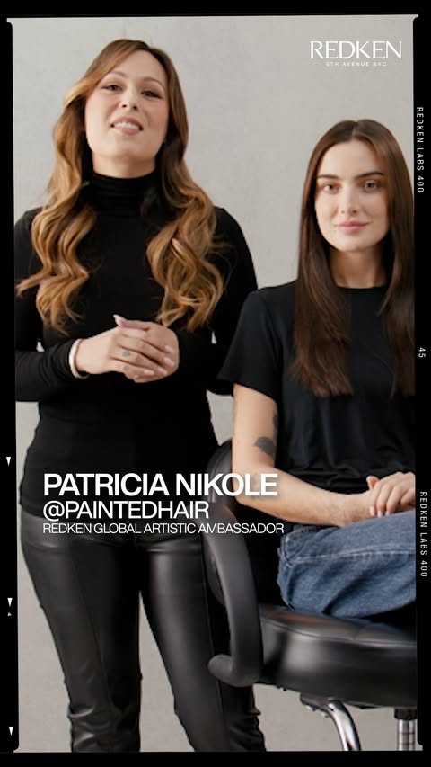 Instagram post by @paintedhair for Redken. Caption reads: Master the glow with Patricia Nikole ✨ 

Watch as....