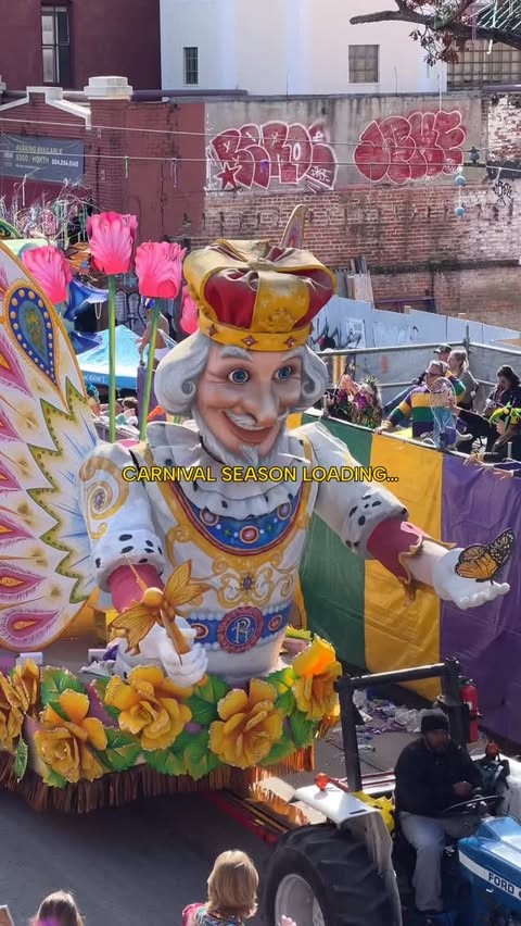 Instagram post by @visitthenorthshore for Visit New Orleans. Caption reads: We fight the Christmas blues here in Louisiana by....