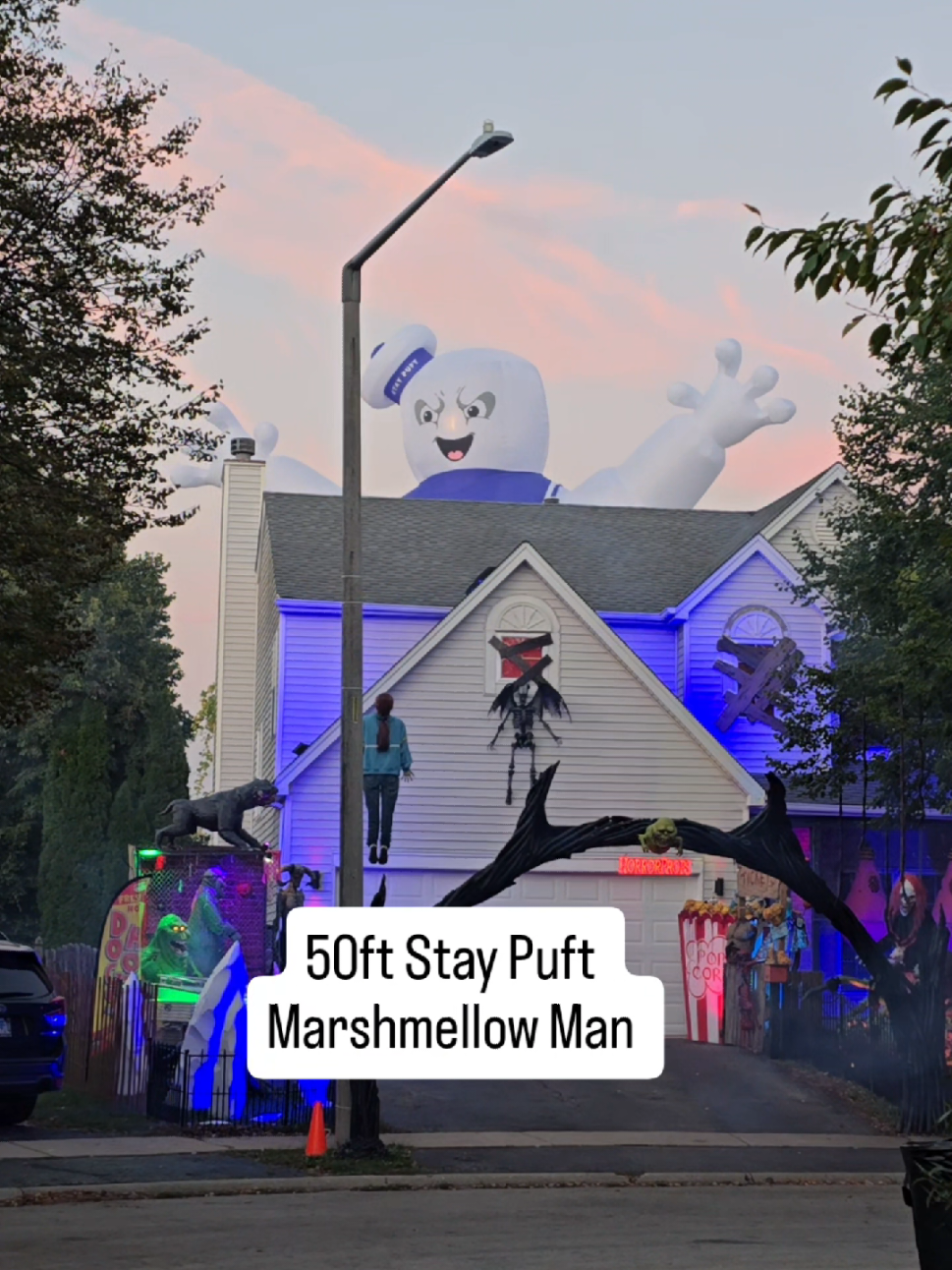 TikTok post by @horrorprops for Halloween Costumes. Caption reads: Well heres something you don't see everyday. He's....