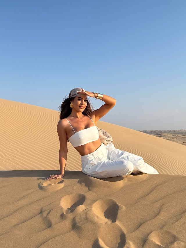 Instagram post by @jessica_haller for Visit Abudhabi. Caption reads: [...] grounding in a very special way.....