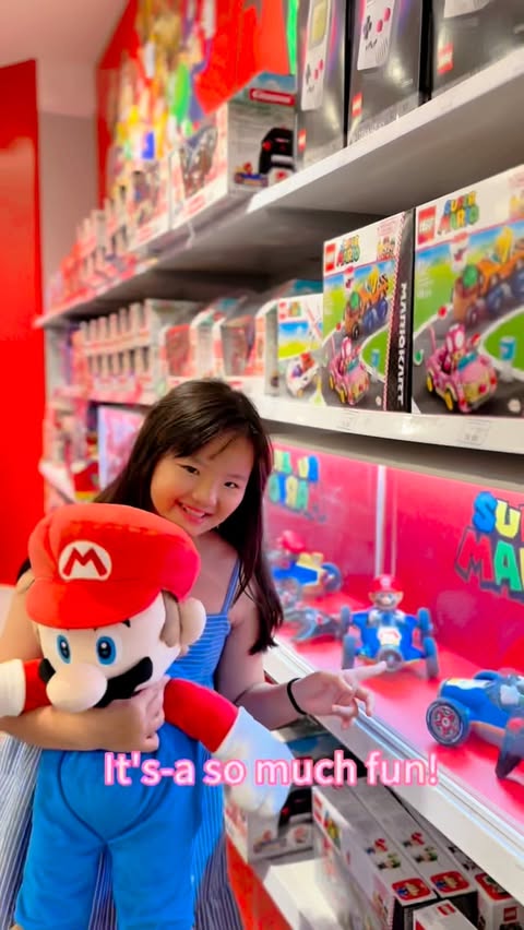 Instagram post by @awesomemonkeysg for SG Tastemakers. Caption reads: Powering up at @toysrus_sg (02-182/183)! 🚀 Loved....
