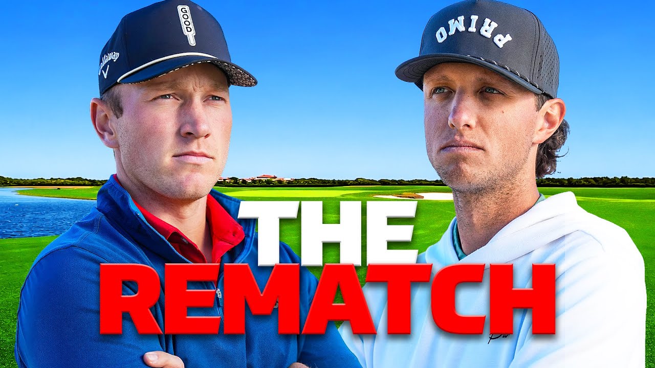 YouTube post by @braddalkegolf for Good Good Golf. Caption reads: Brad Dalke Vs Grant Horvat (My Revenge).
